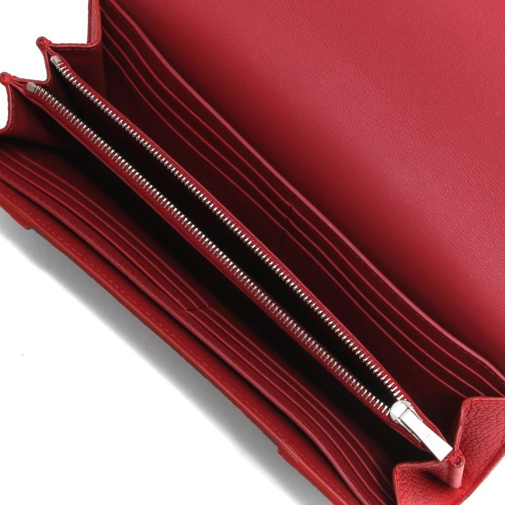 Celine Long Wallet Large Flap Multfunction Pop Red - image 2